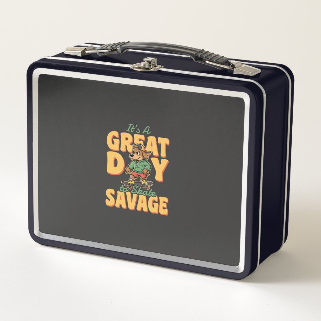 Lunch Box Skate Dog Great Day Savage (Devant)