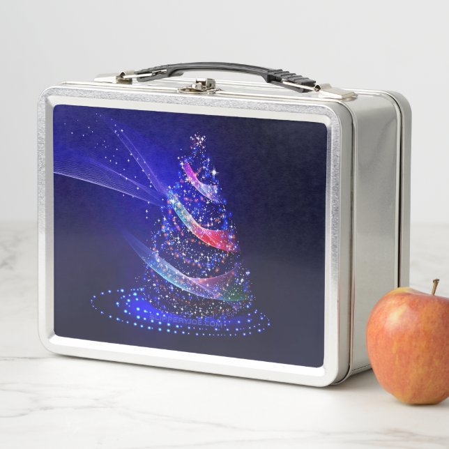 Lunch Box SlipperyJoe arbre de Noël numérique translucide ro (En situation)