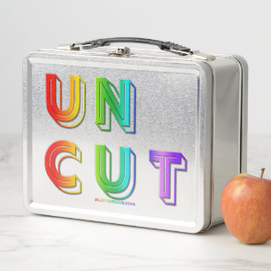 Lunch Box SlipperyJoe non coupé vibrant vivant néon arc-en-c
