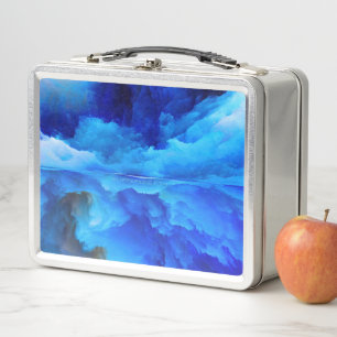 Lunch Box SlipperyJoe's abstrait nuage artwork coloré surr