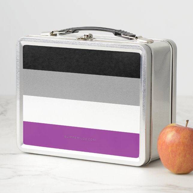 Lunch Box SlipperyJoe's asexual pride flag emphasizing inclu (En situation)