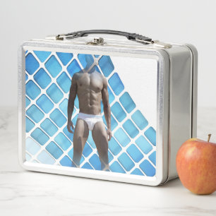 Lunch Box SlipperyJoe's Homme sous-vêtements 6 pack poitrine