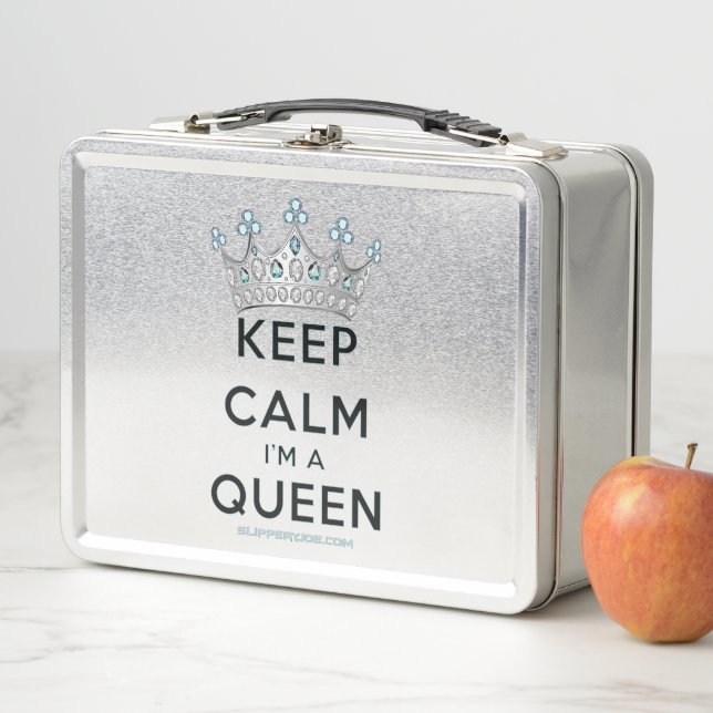 Lunch Box SlipperyJoe's Keep Calm Queen couronne joyaux a (En situation)