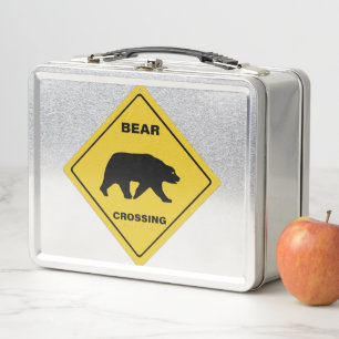 Lunch Box SlipperySignal de passage de l'ours de Joe silhoue