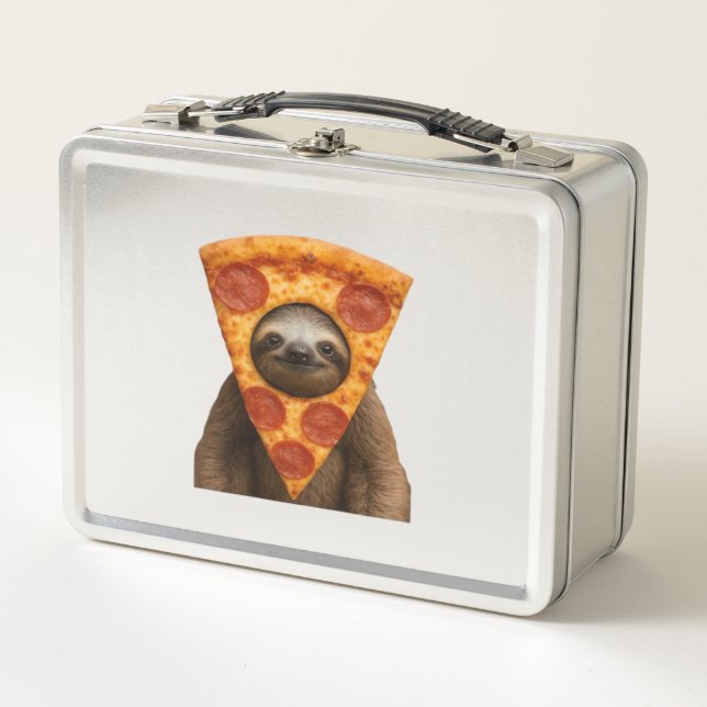 Lunch Box Sloth pizza funny weird prank meme cute happy chri (Devant)