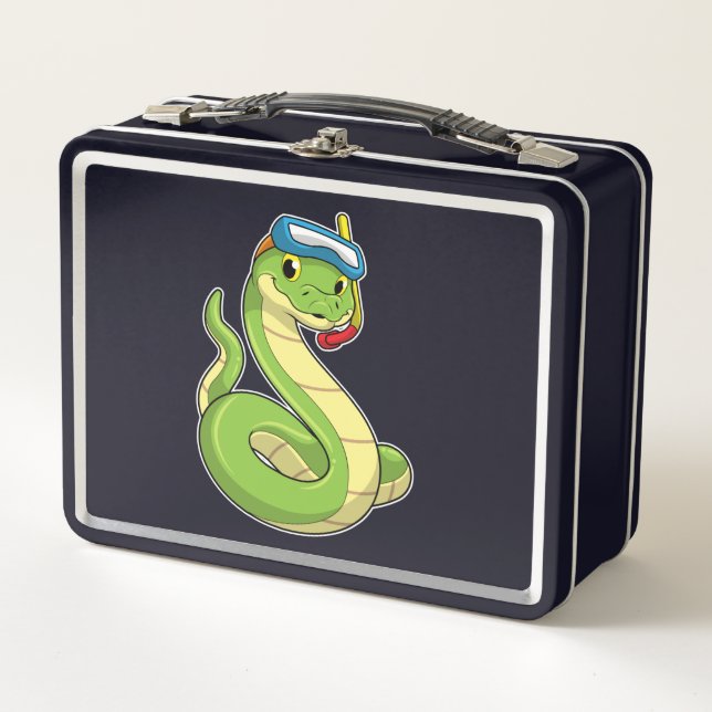 Lunch Box Snake as Diver wirth Snorkel (Devant)