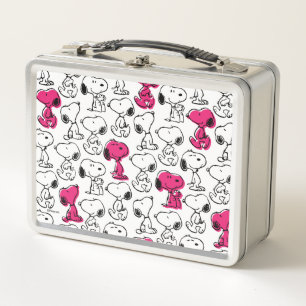 Lunch Box Snoopy Black & Magenta Motif