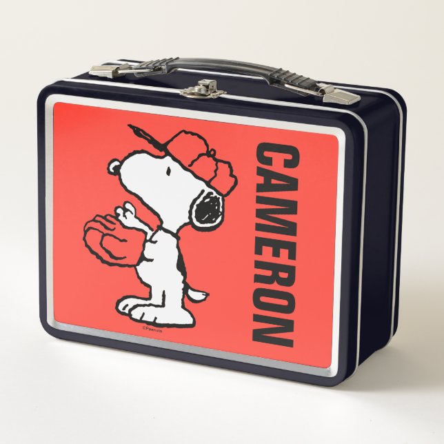 Lunch Box Snoopy Varsity Sports Baseball (Devant)