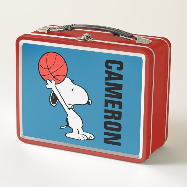 Lunch Box Snoopy Varsity Sports Basketball (Devant)