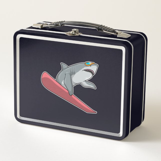 Lunch Box Snowboard requin (Devant)