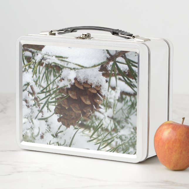 Lunch Box Snowy Pine Cone I (En situation)