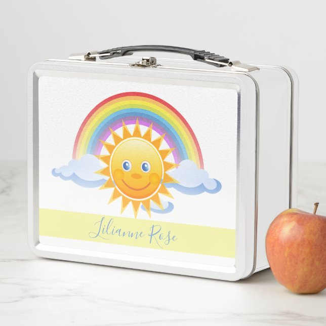 Lunch Box Soleil et arc-en-ciel (En situation)