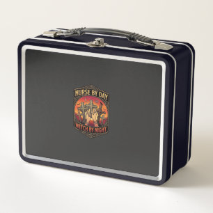 Lunch Box sorcière de jour de nuit d'infirmière croise les m