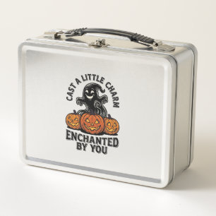 Lunch Box Sortilège d'amour Fantôme Art de citrouille vintag