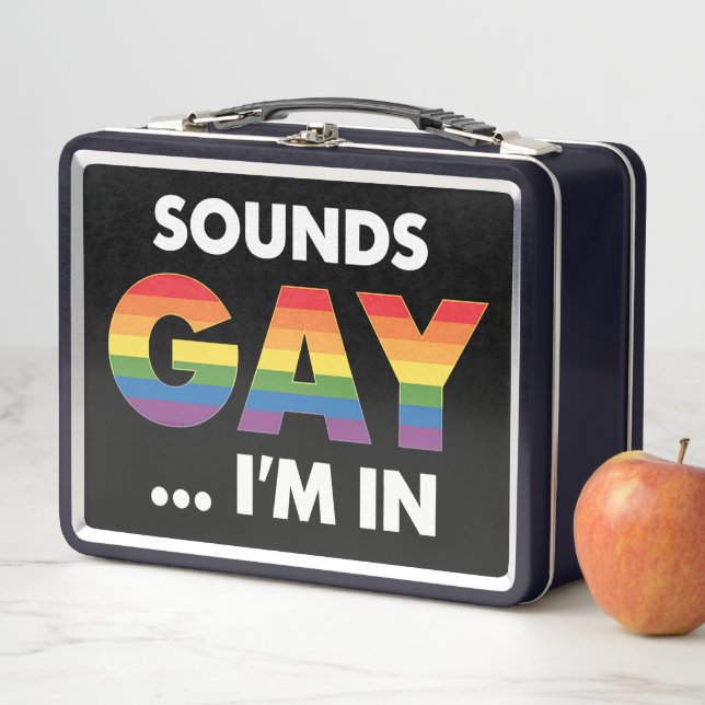 Lunch Box Sounds Gay Je suis Rainbow LGBTQ Pride (En situation)