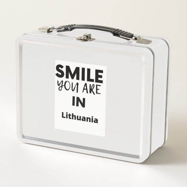Lunch Box SOURIRE VOUS ÊTES EN Lituanie (Devant)