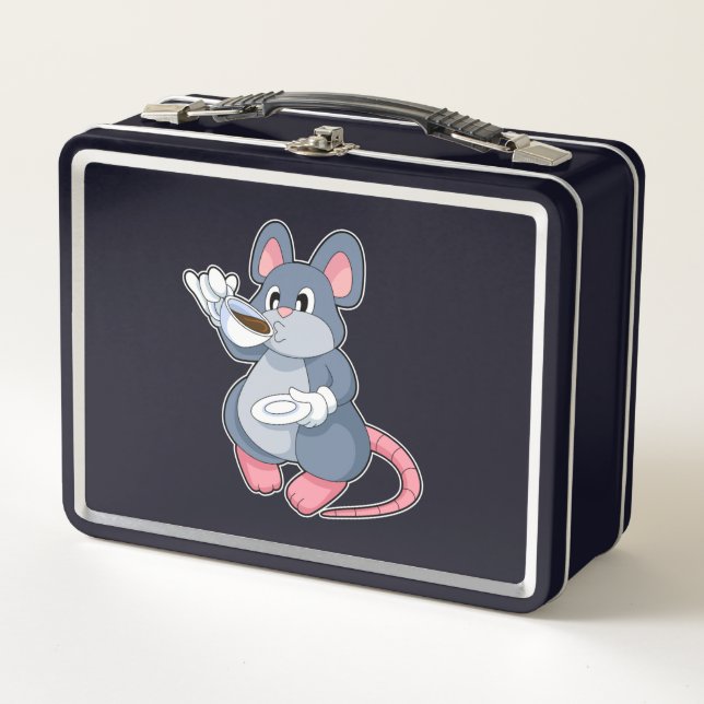 Lunch Box Souris avec Café Cup (Devant)