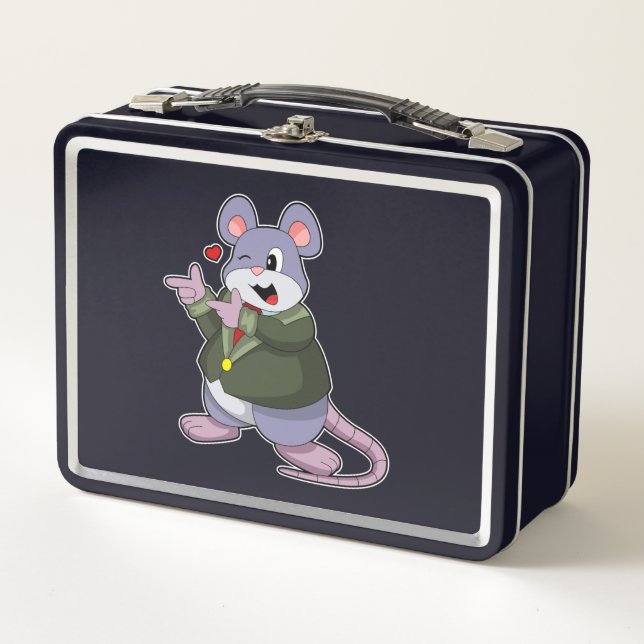 Lunch Box Souris comme marié avec costume (Devant)