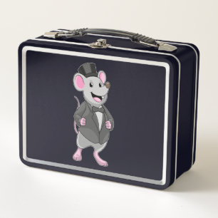 Lunch Box Souris comme marié avec ruban