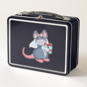 Lunch Box Souris comme mariée avec voile & Cadeau.PNG