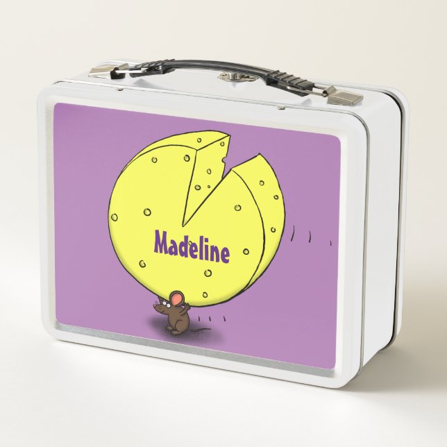 Lunch Box Souris mignonne avec dessin animé au fromage (Dos)