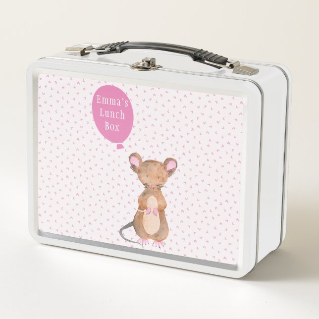 Lunch Box Souris mignonne Woodland | Filles (Devant)