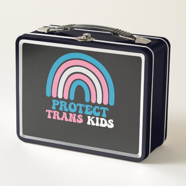Lunch Box Soutien à la fierté LGBT Protéger les enfants tran (Devant)