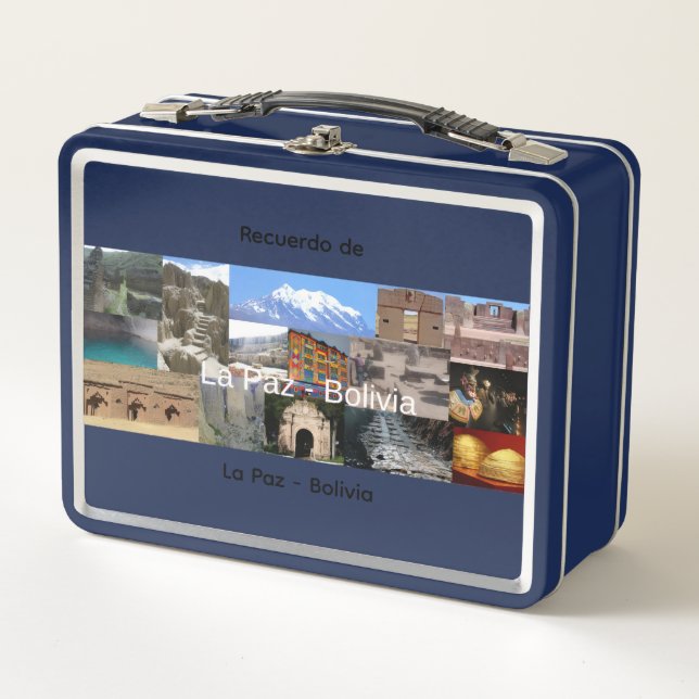Lunch Box Souvenir de La Paz Bolivie (Devant)