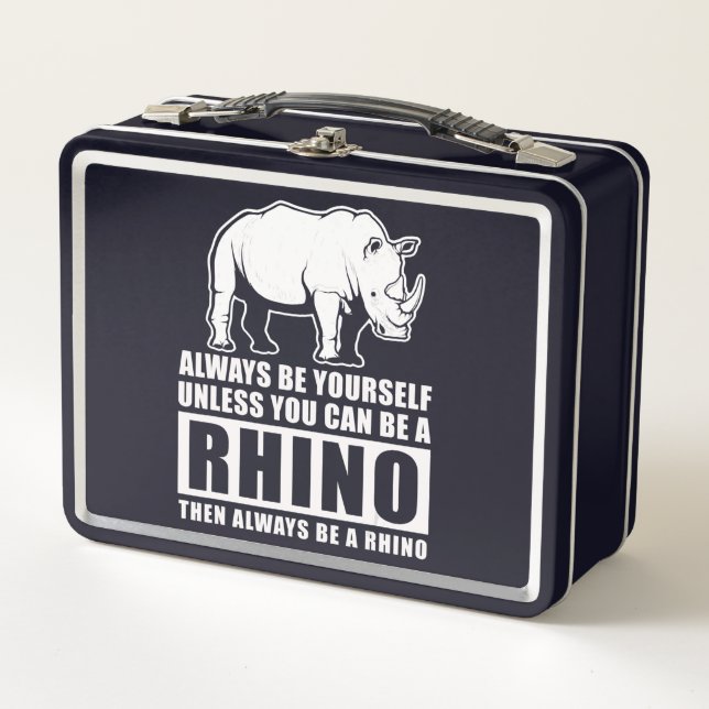 Lunch Box Soyez Toujours Vous-Même À Moins D'Être Rhino Cost (Devant)