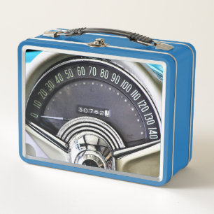 Lunch Box Speedometer de voiture de sport classique 1957