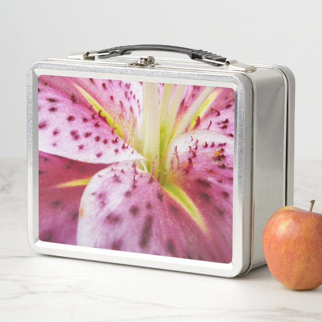 Lunch Box Stargazer Lily brillant Magenta Floral (En situation)