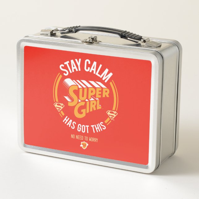 Lunch Box Stay Calm Supergirl Has Got This (Devant)