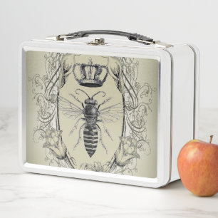 Lunch Box steampunk beekeeper patron dame bee reine couronne
