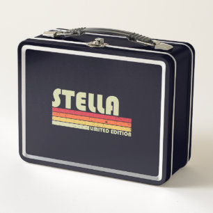 Lunch Box STELLA Nom du cadeau Personnalisé Retro Vintage 80