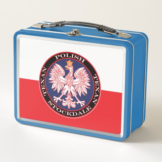 Lunch Box Stockdale Round polonais Texan (Devant)