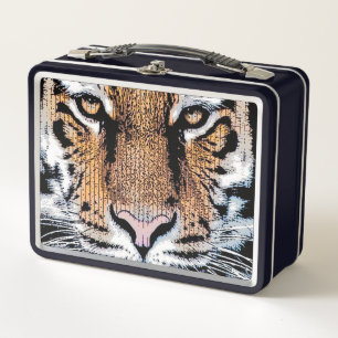 Lunch Box Style graphique Tiger Portrait