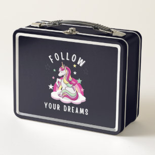 Lunch Box Suivez vos rêves Mon Unicorn Anniversaire