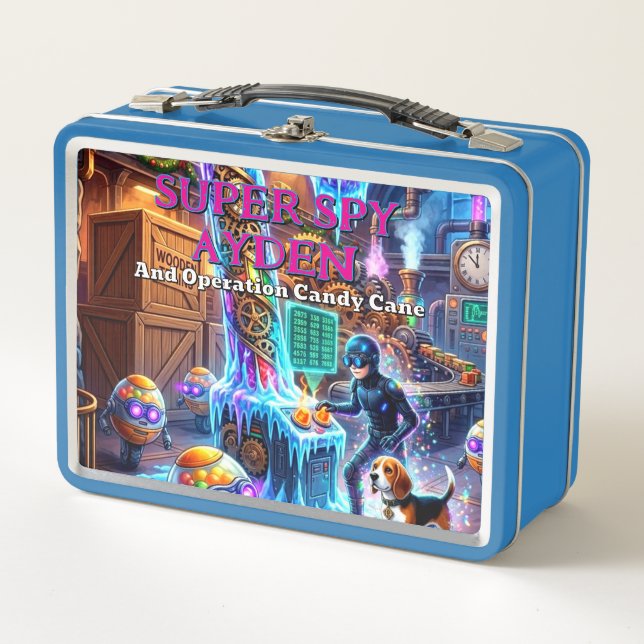Lunch Box Super Espion Ayden | Impression personnalisée | Bo (Devant)