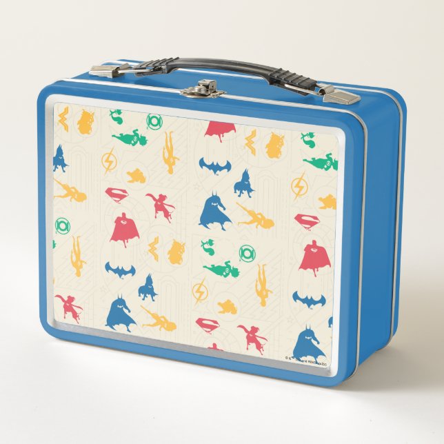 Lunch Box Super Pets & Justice League Motif Silhouette (Devant)