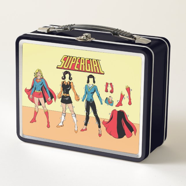 Lunch Box Supergirl Paper Doll Graphic (Devant)
