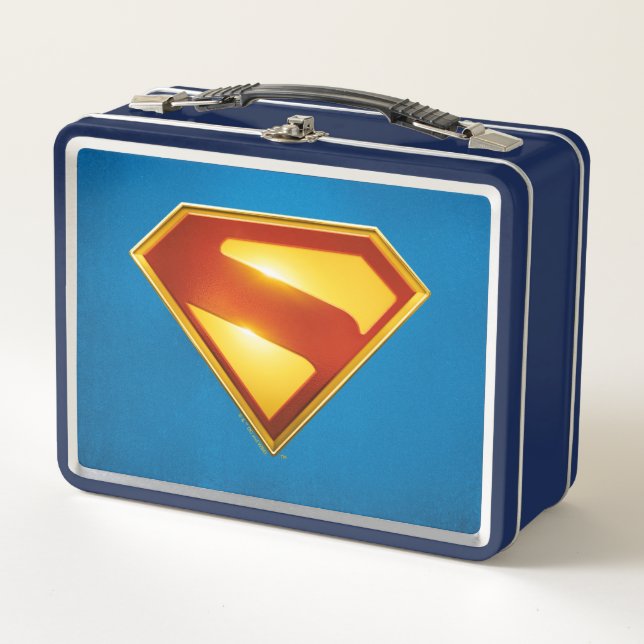 Lunch Box Superman Golden S Shield brillance (Devant)