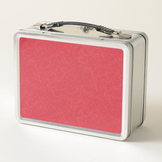 Lunch Box Surface texturée rouge avec un motif subtil tourbi (Dos)