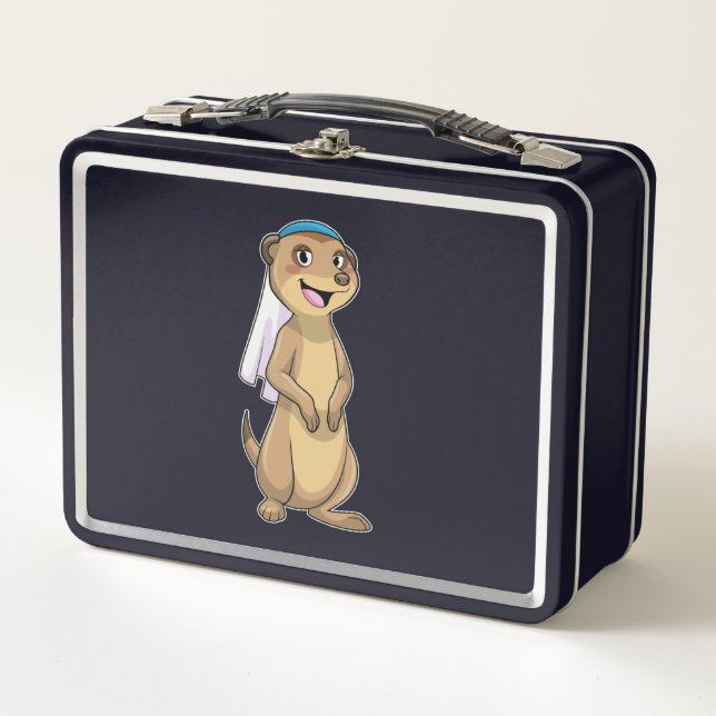 Lunch Box Suricate en mariée avec voile (Devant)