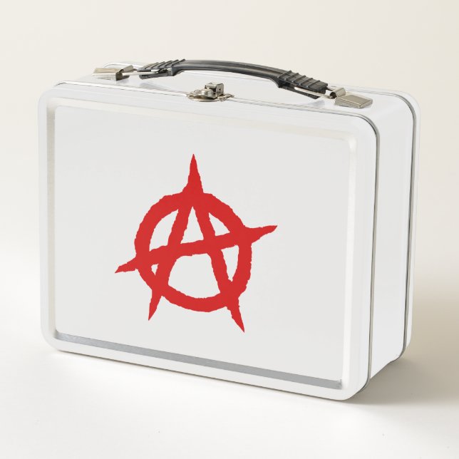 Lunch Box Symbole anarchique musique punk rouge culture sign (Devant)