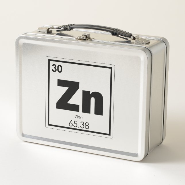 Lunch Box Symbole chimique de l'élément de zinc chimie formu (Devant)