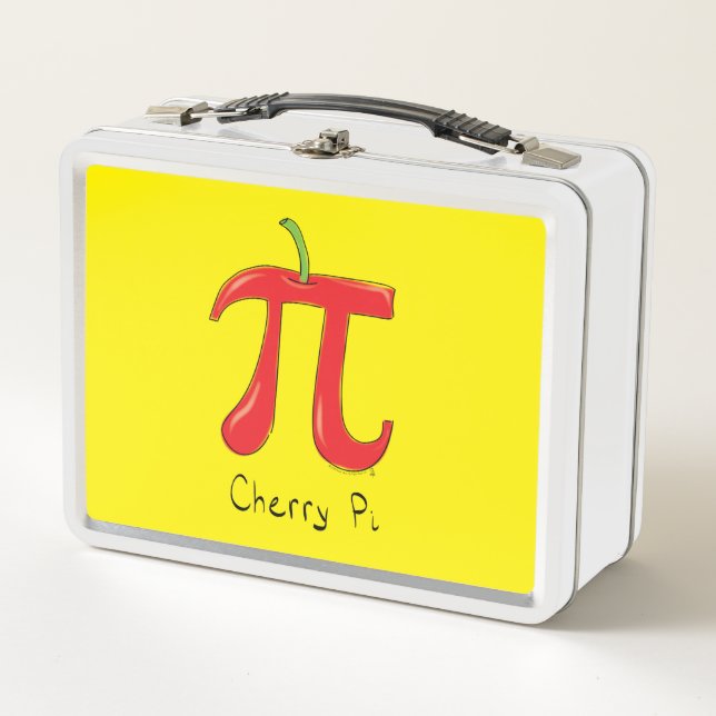 Lunch Box Symbole de cerise Pi de maths drôle (Devant)