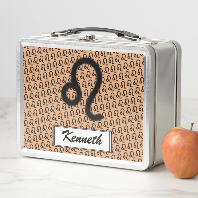 Lunch Box Symbole de Leo Zodiac Standard par Kenneth Yoncich (En situation)