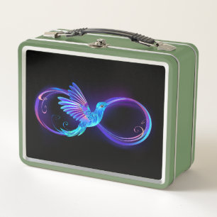 Lunch Box Symbole de Neon Infinity par Glowing Hummingbird