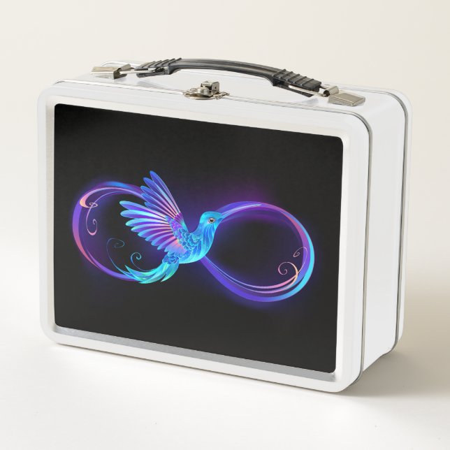 Lunch Box Symbole de Neon Infinity par Glowing Hummingbird (Devant)