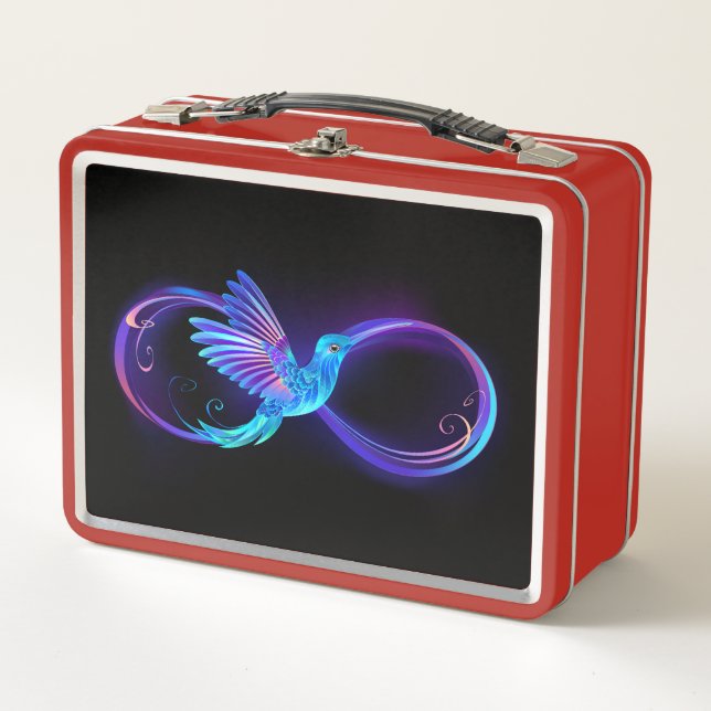 Lunch Box Symbole de Neon Infinity par Glowing Hummingbird (Devant)